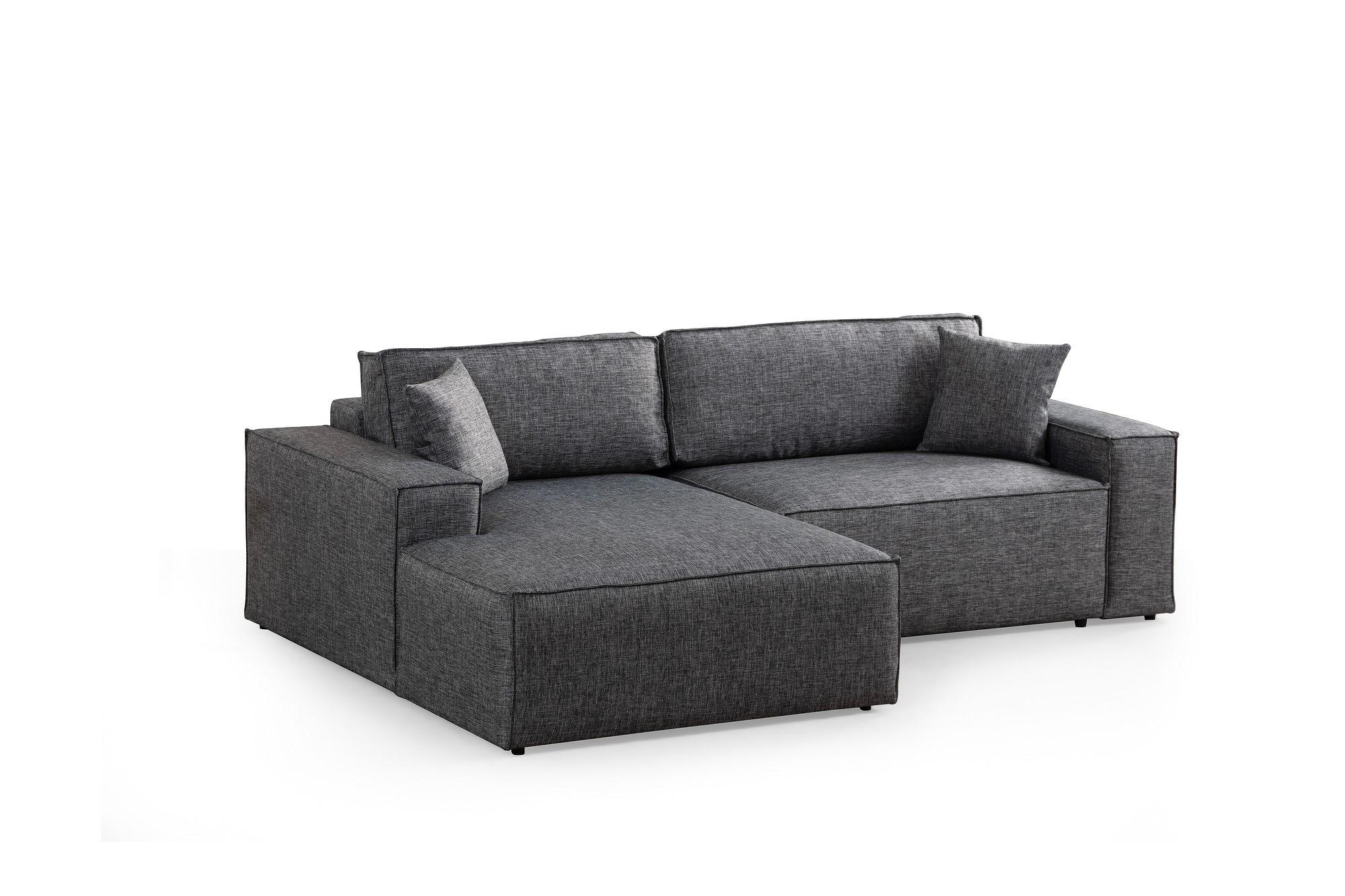 Pirlo Corner Sofa Left Dark Grey 4