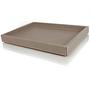 Osvaldo Tablett Leder Taupe 0