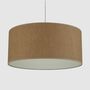 Leinen-Pendelleuchte Beige 2