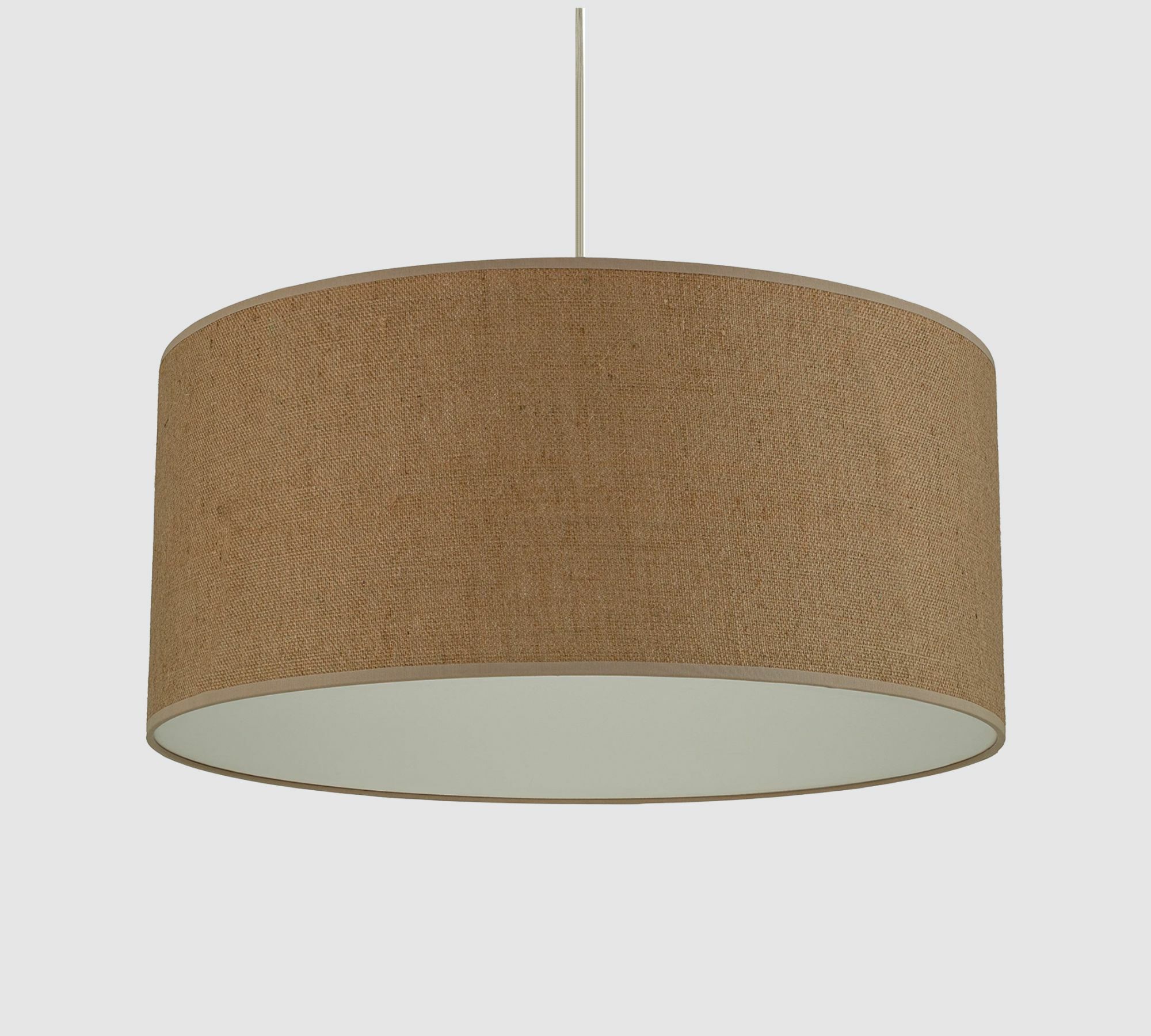 Leinen-Pendelleuchte Beige 2