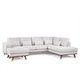 Ecksofa Japandi 3-Sitzer Rechts Beige 5