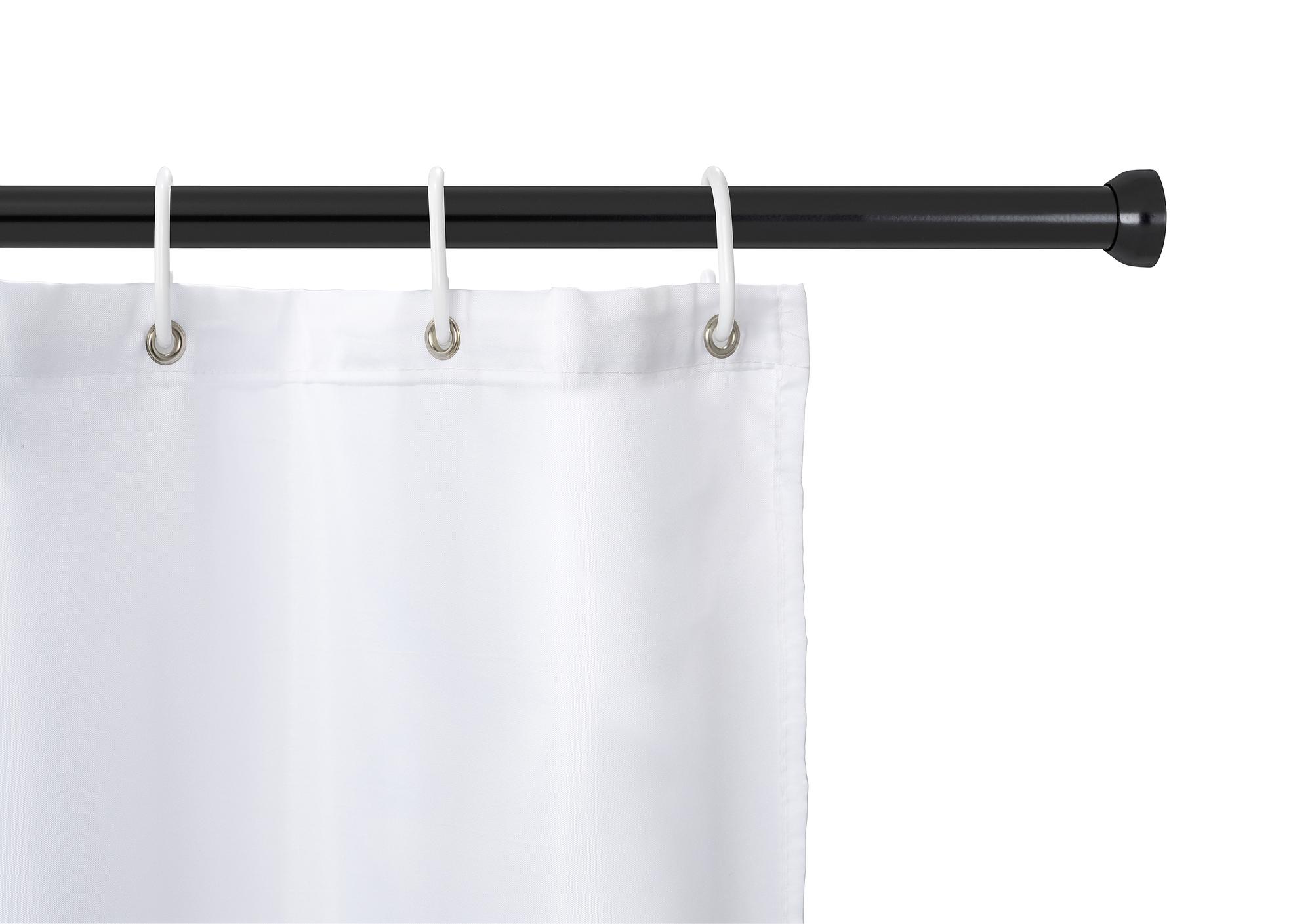 Touws Telescopic Shower Rod Aluminium Black 3