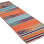 Kilim Gashgai Teppich Orange Blau 2