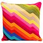 Artistic Zig Zag Dekokissen Mehrfarbig Baumwolle 1