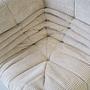 Togo Ecksofa Cord Beige 8