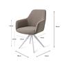 Hiroo Dining Chair Foggy Fusion 4