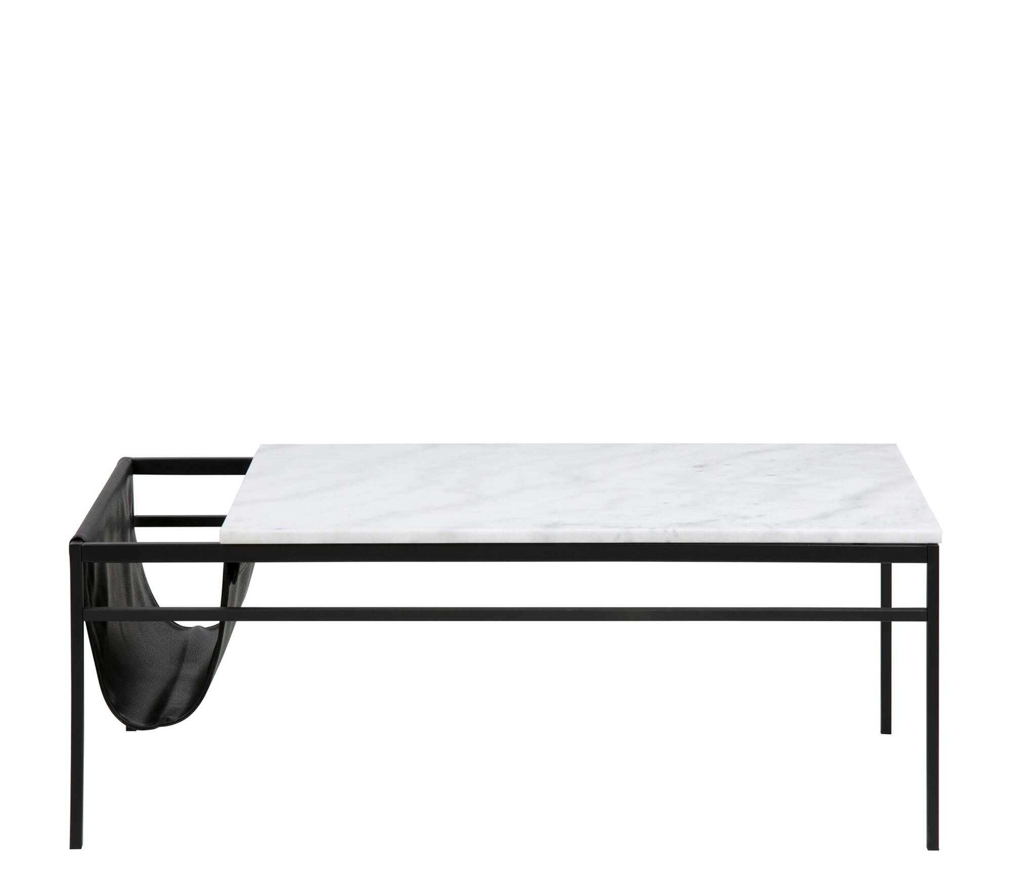 Foggia Salontafel Metall Stein Schwarz Weiß  2