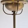Vintage Pendelleuchte Glas Kupfer 1950er Jahre 4