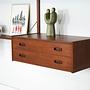 Shelving unit teak 1960s 3