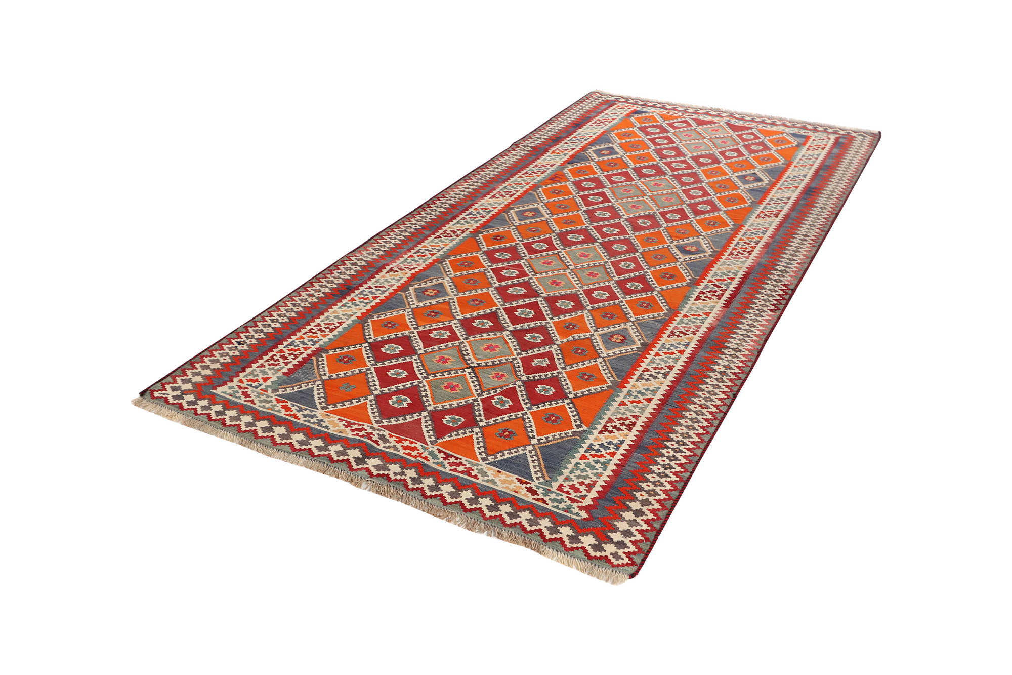Kilim Gashgai Teppich Mehrfarbig 3