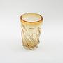 Decorative glass vase Yellow 1960s 5