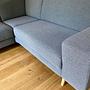 Ecksofa Baumwolle Grau 3