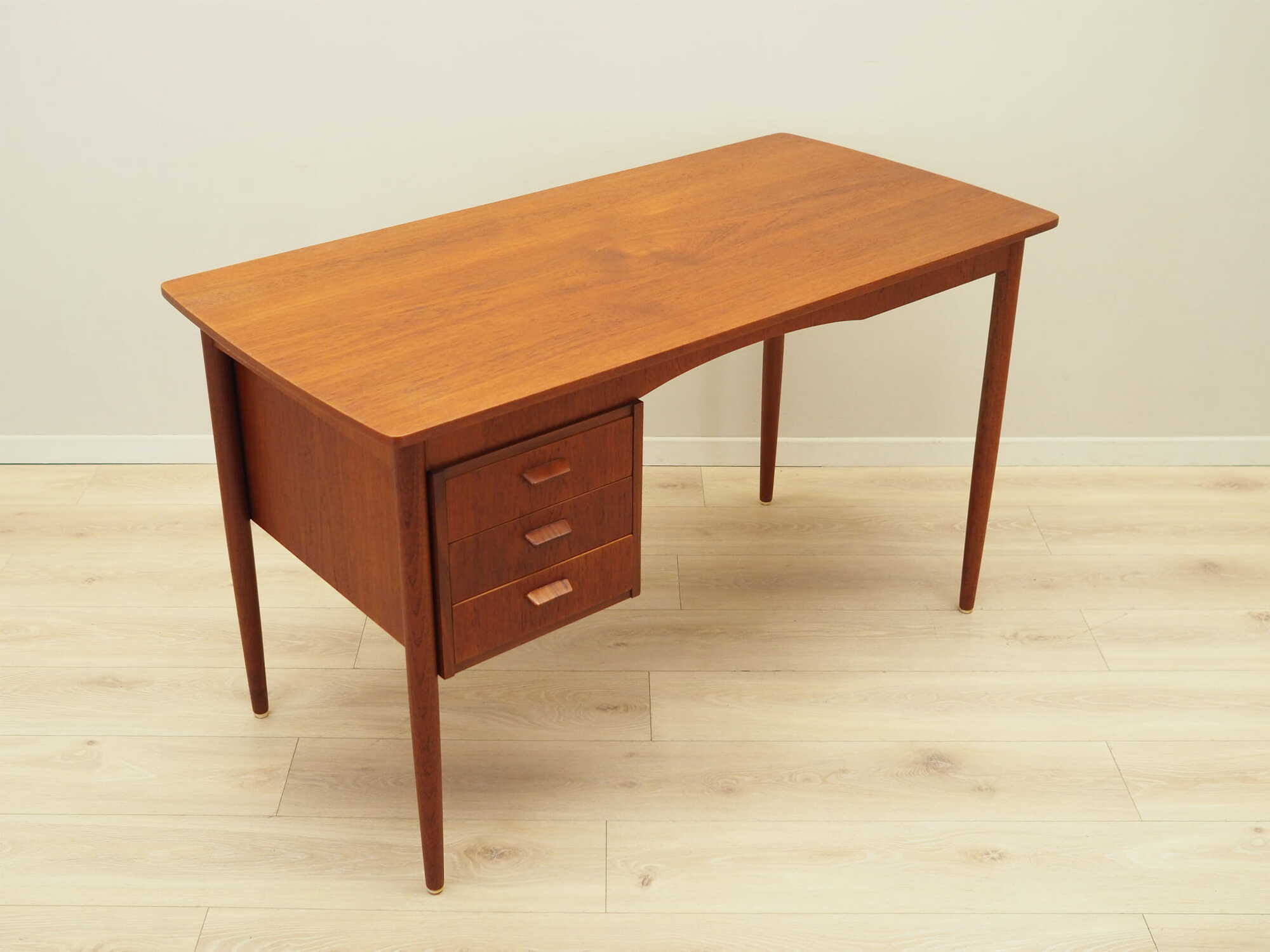 Schreibtisch Holz Braun 1970er Jahre  5