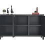 Sideboard Teakholzfurnier Schwarz 1