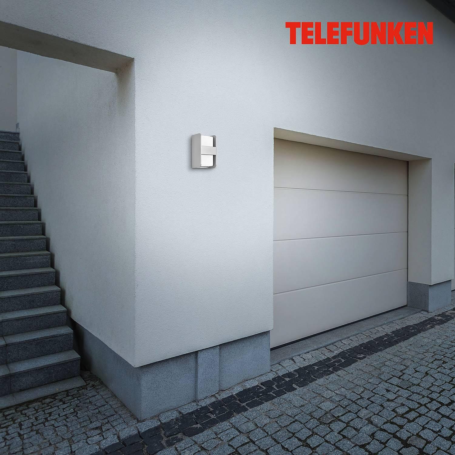 Boxi Außenwandleuchte Silber 3