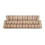 Saporiti Sofa 3-seater Fabric Beige Wood 1960s 0