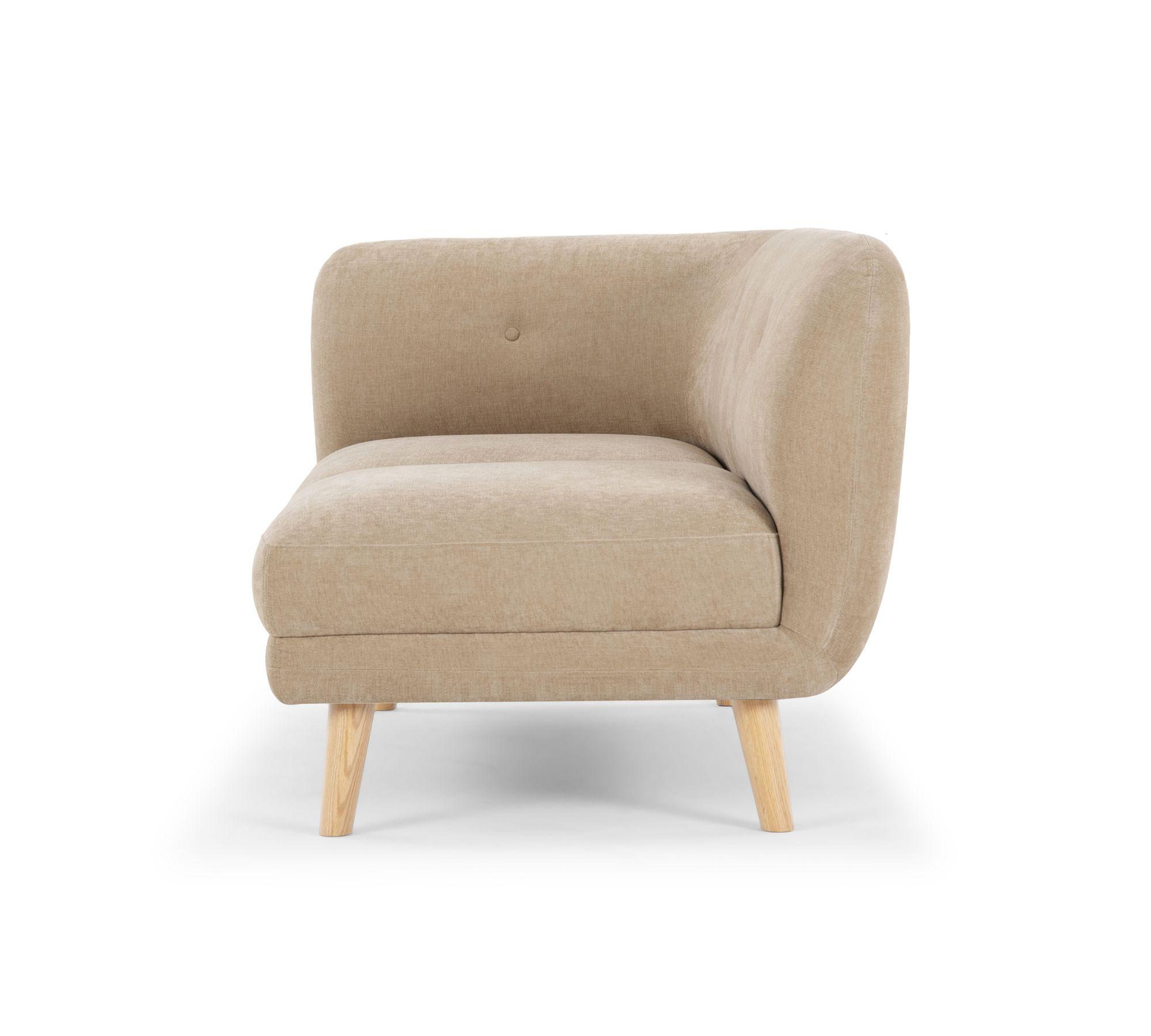 Alfred 1-seater corner module left Danny Cream 1