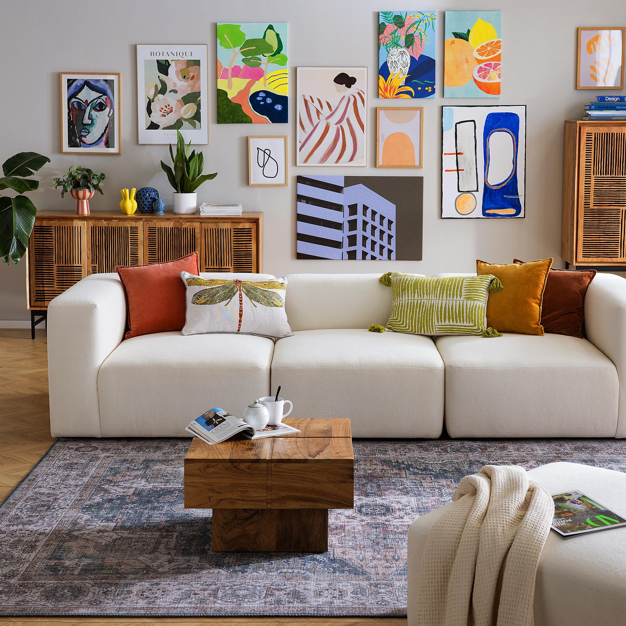 LAMAXI Couchtisch Massivholz Akazie 2