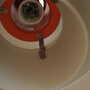 Vintage Pendant Lamp Metal White 1960s 5