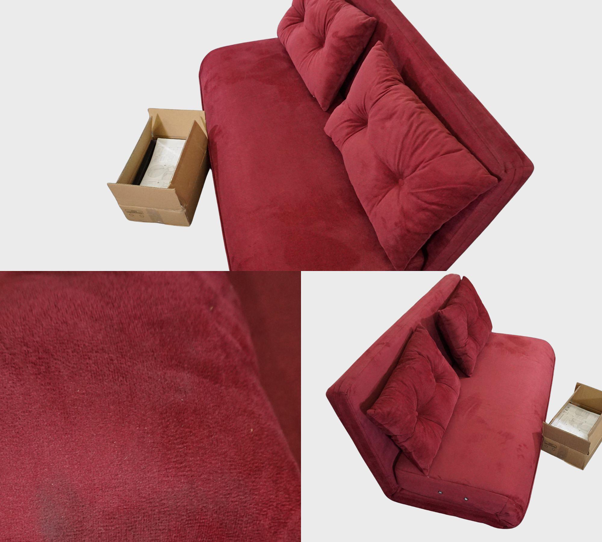 Sando Schlafsofa 2-Sitzer Rot 8