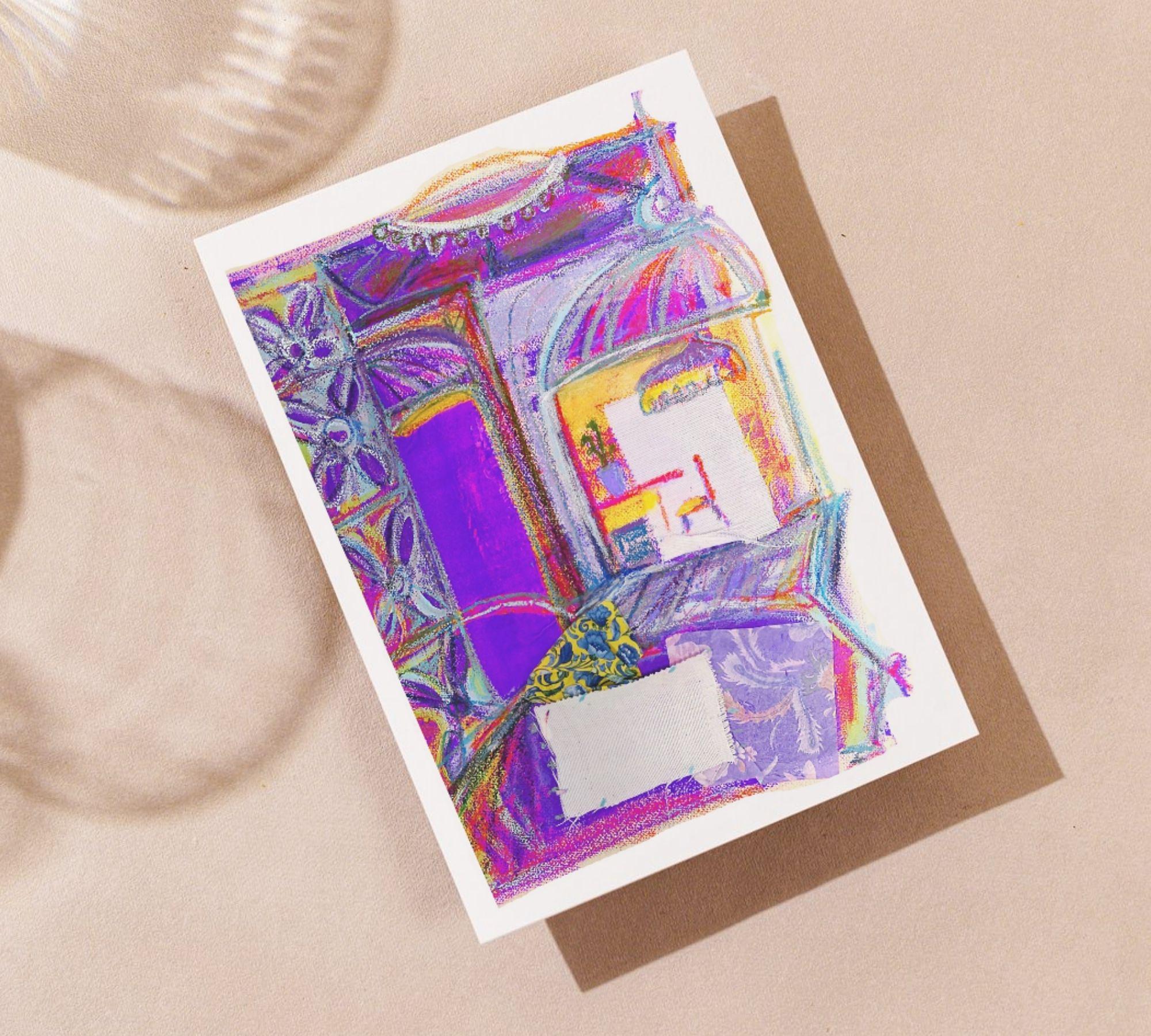 El pasillo del Riad Kunstdruck Mehrfarbig 5