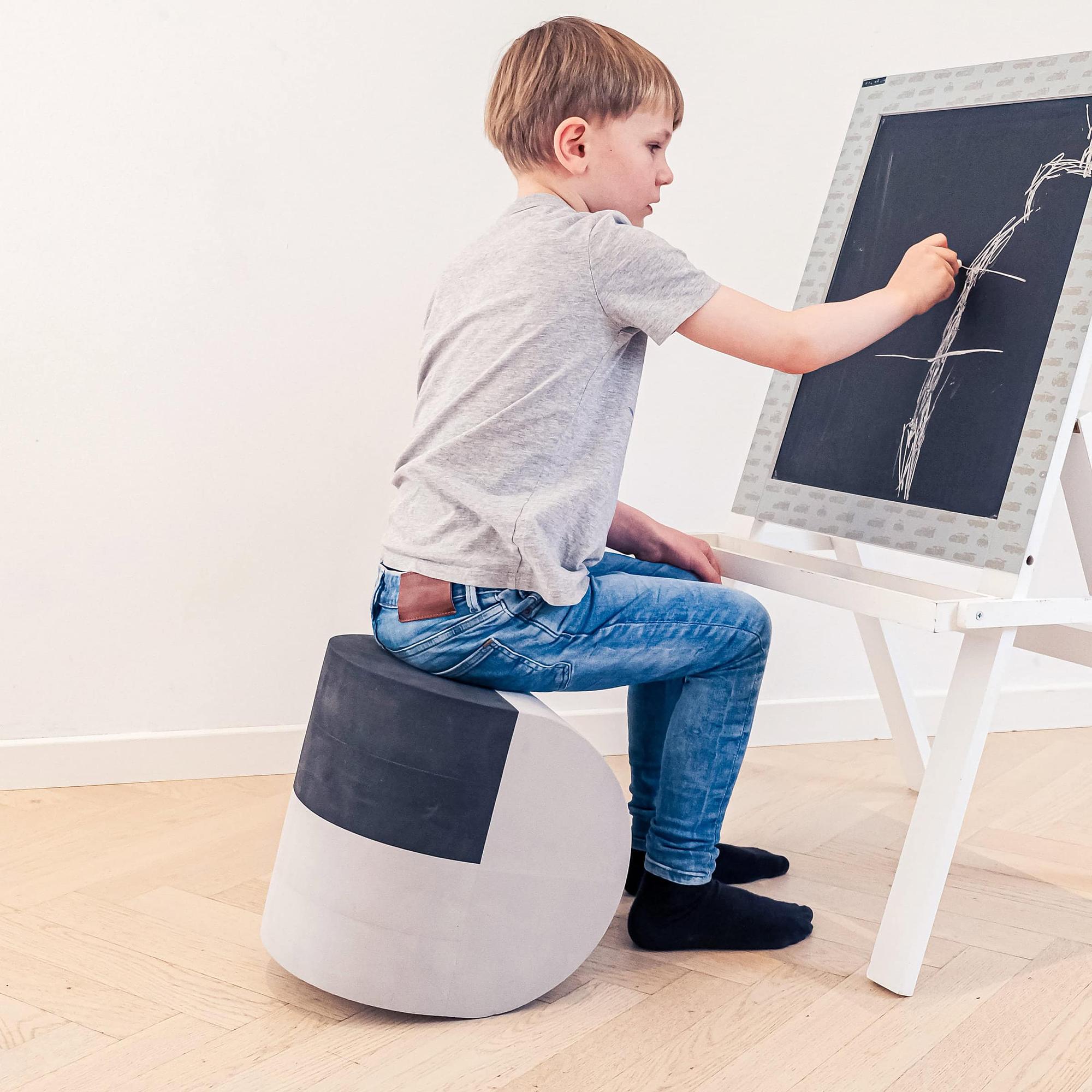 Wave L Hocker Grau 3