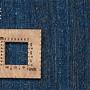 Gabbeh Teppich Wolle Blau 6