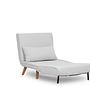 Foldable Sofa Bed 1-Seater White 9