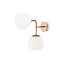 2-Light Erich Wall Light Metal Gold 0