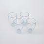 4x Glasses Transparent 4