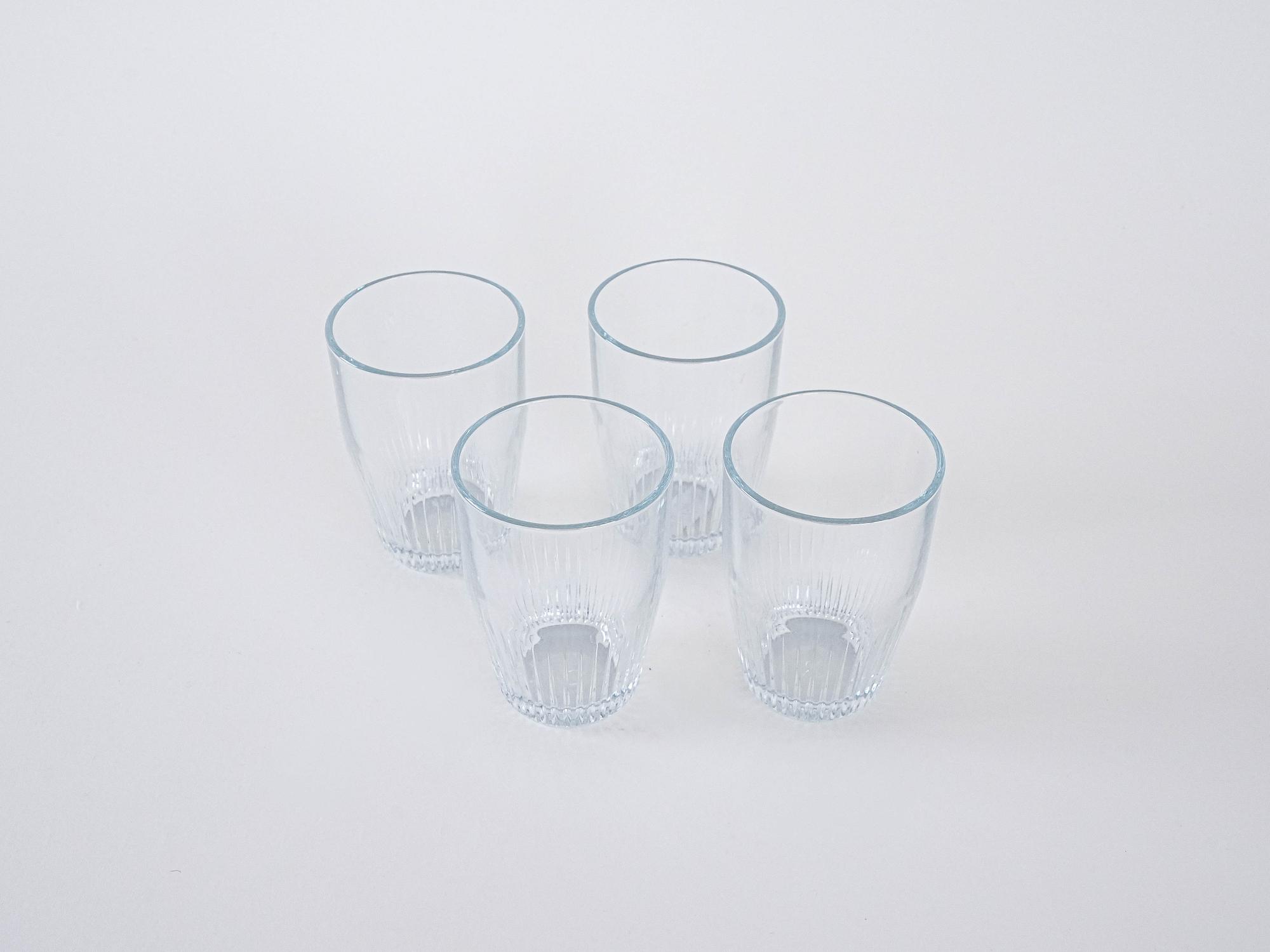 4x Glasses Transparent 4