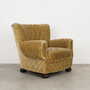 Armchair Textile Wood Yellow 1960s 8
