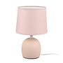 Tischleuchte Malu Mischgewebe Keramik Beige 0