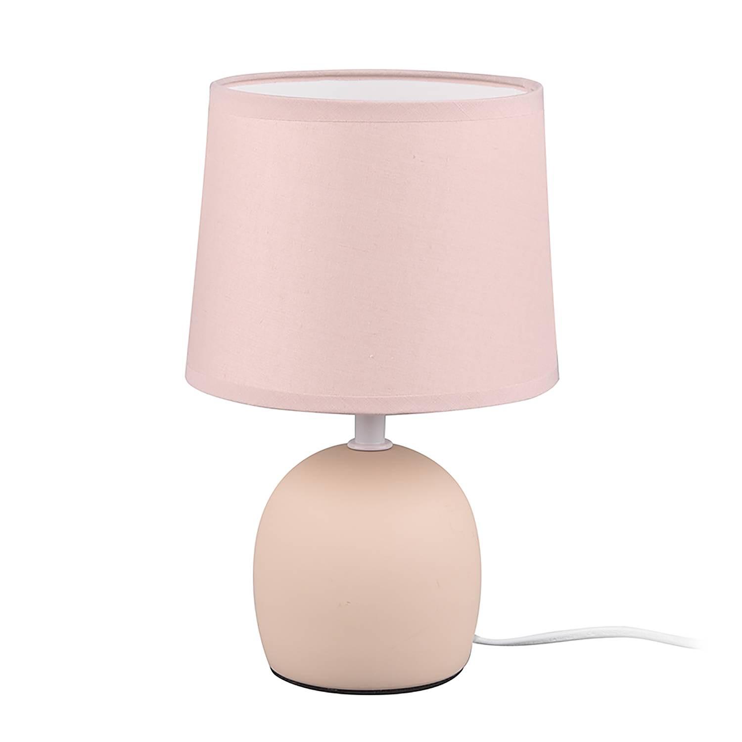 Tischleuchte Malu Mischgewebe Keramik Beige 0