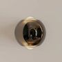 Pontos Wandleuchte Glas Aluminium Schwarz 6