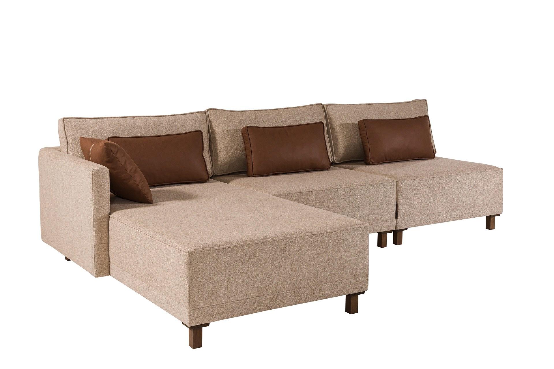 Matris Left Eckschlafsofa Braun 3