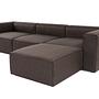 Fora corner sofa dark brown 3