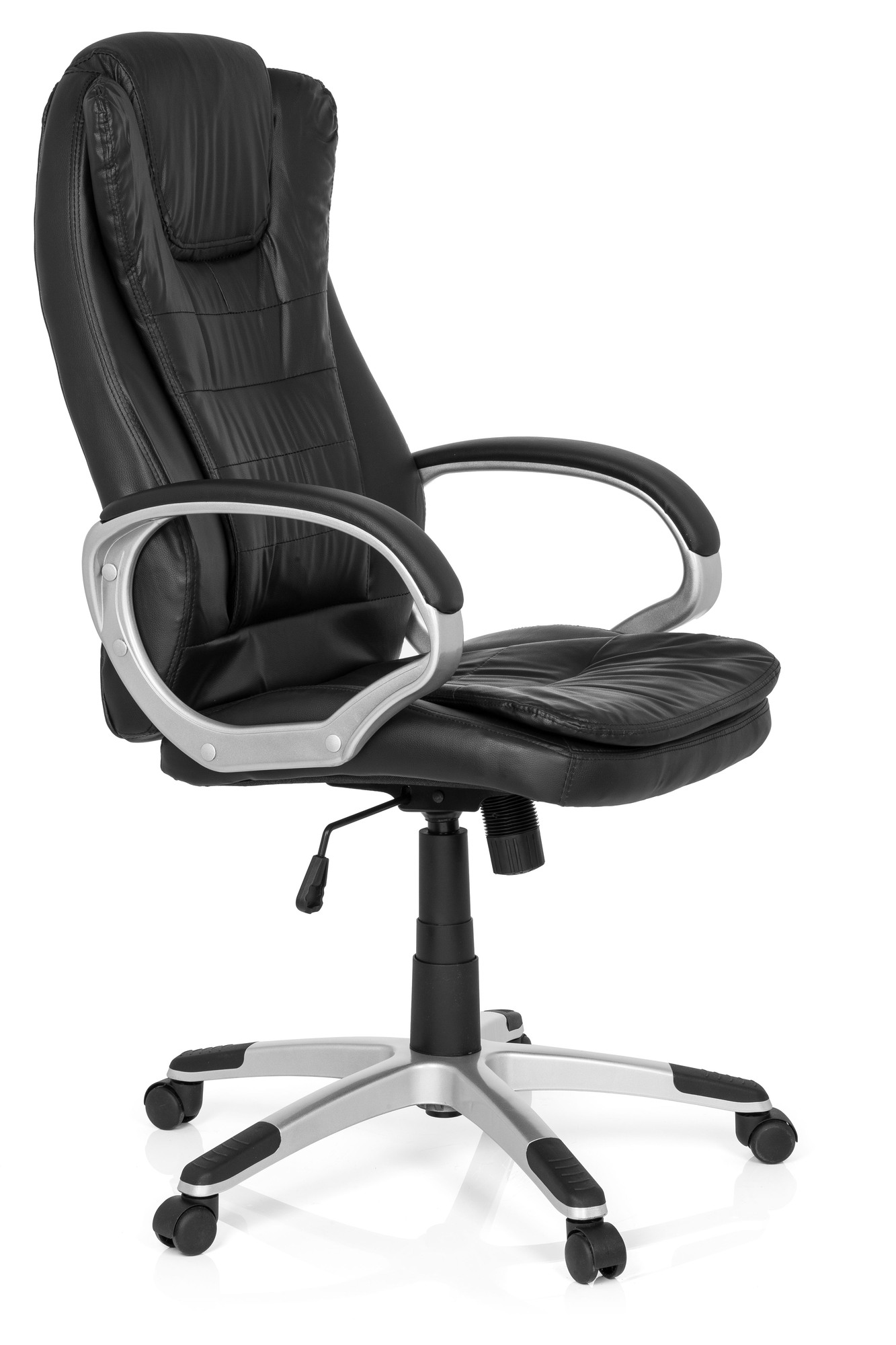 Office chair Leatherette Black 3