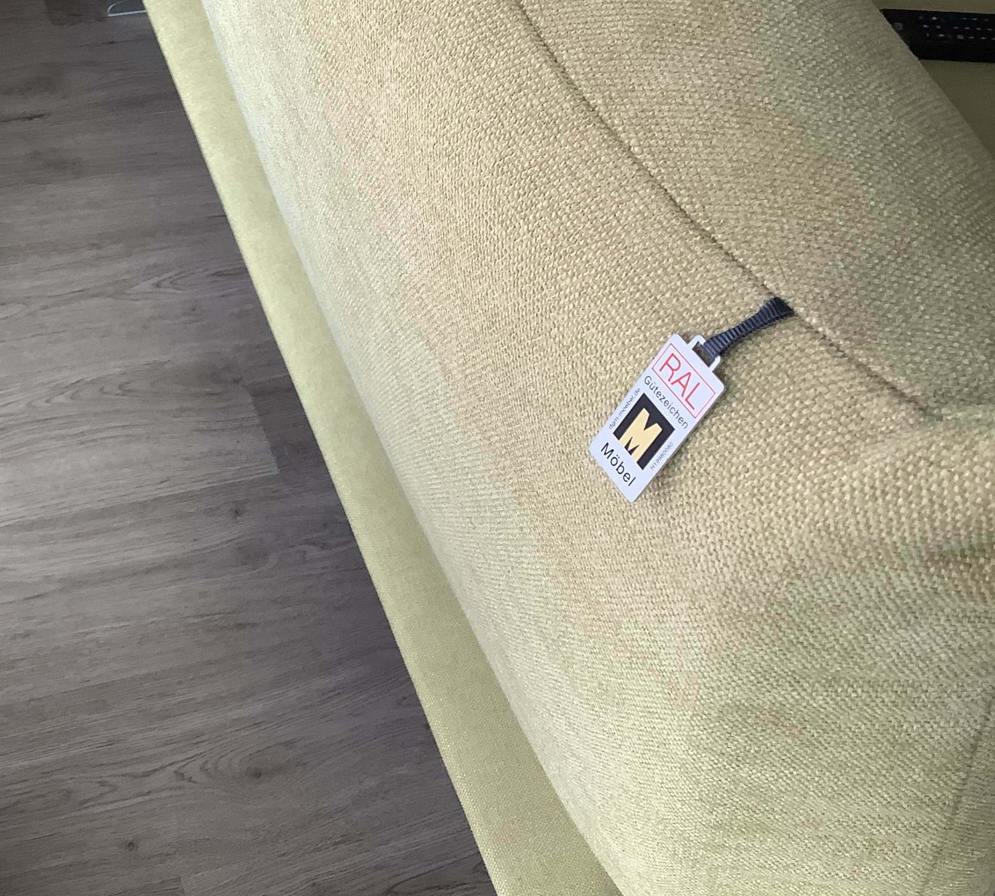 Francis Sofa Récamiere Rechts Textil Metall Grün 6