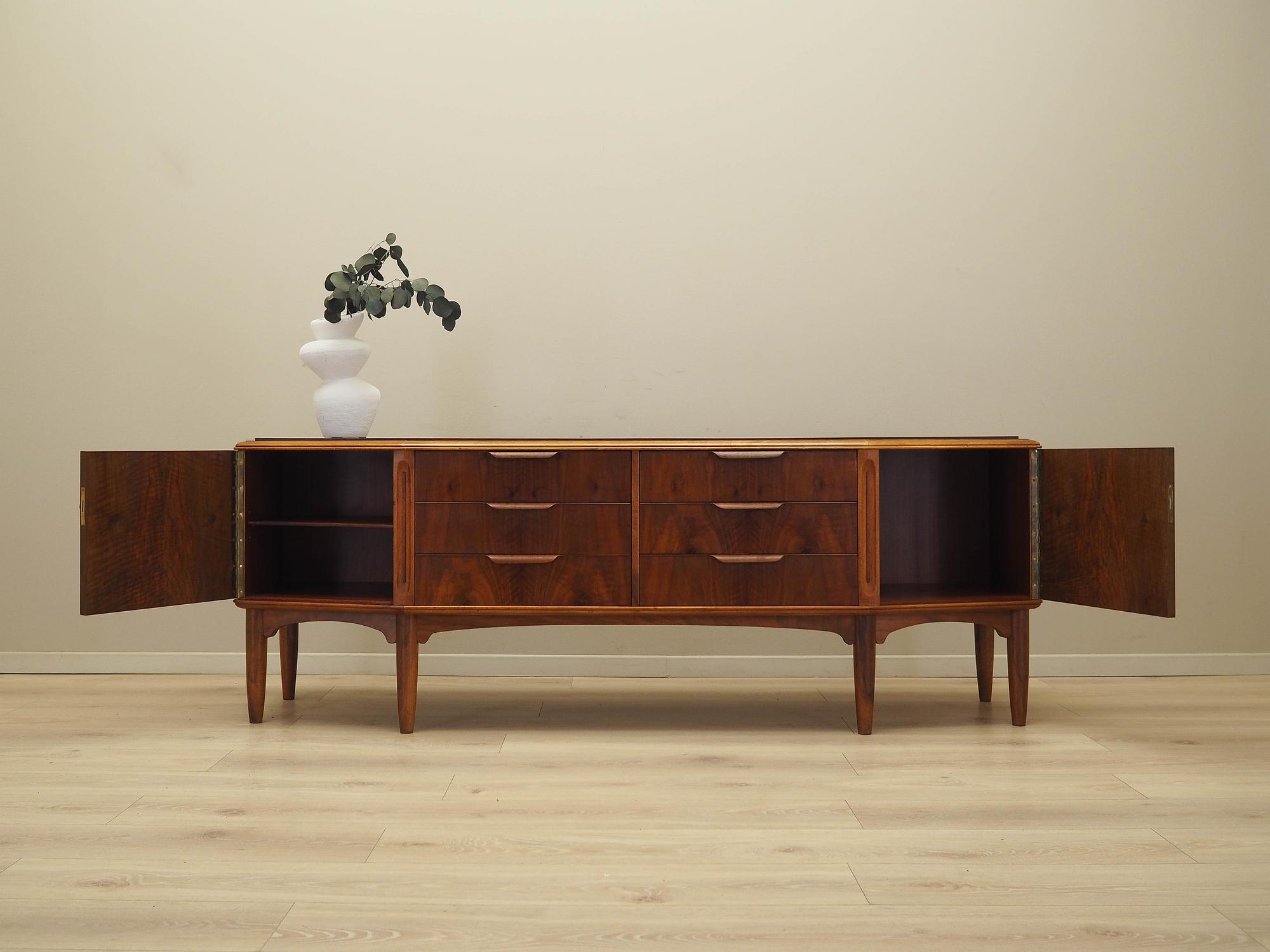 Sideboard Nussbaumholz Braun 1960er Jahre 2
