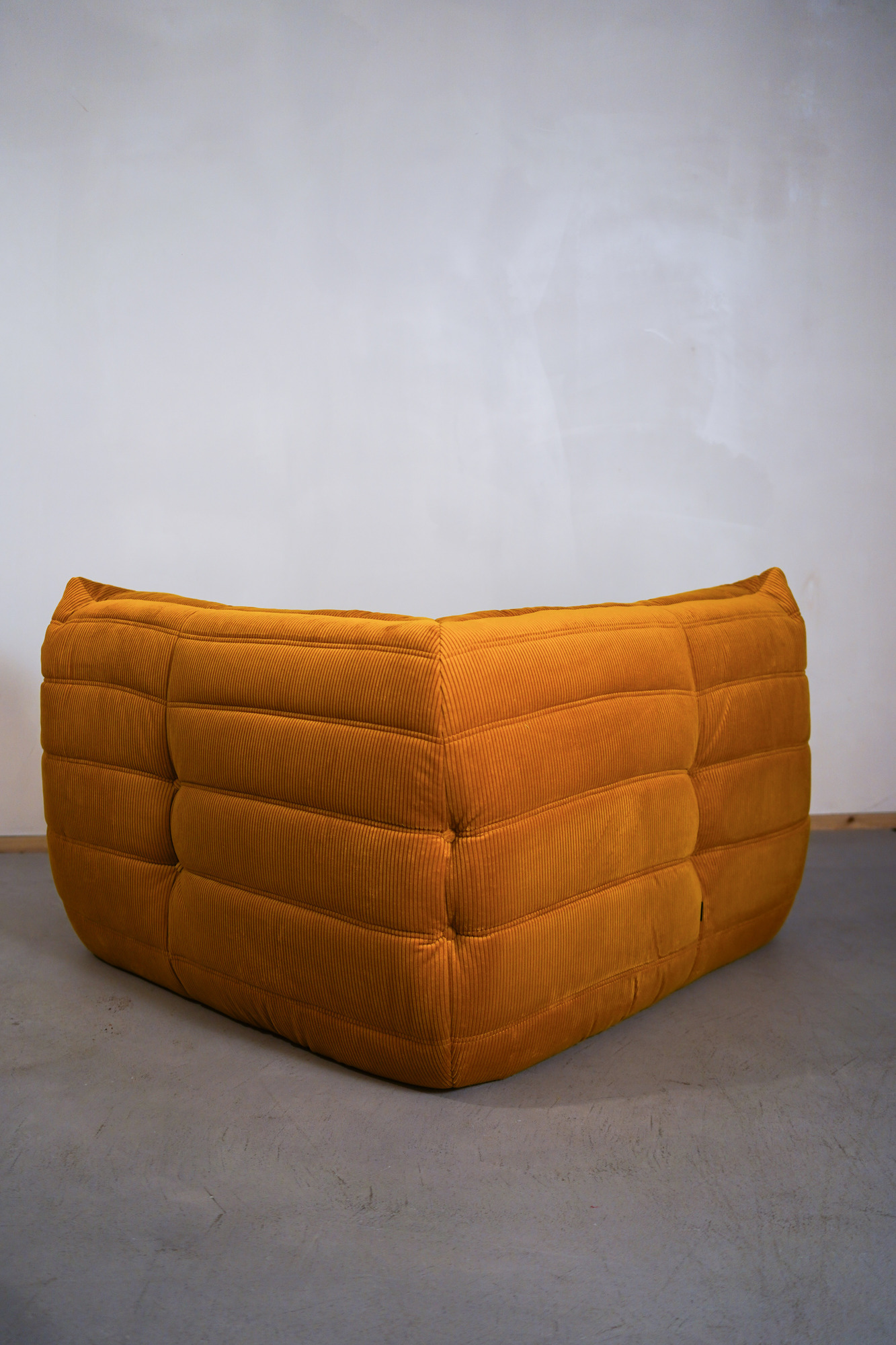 Togo Ecksofa Cord Goldgelb 3