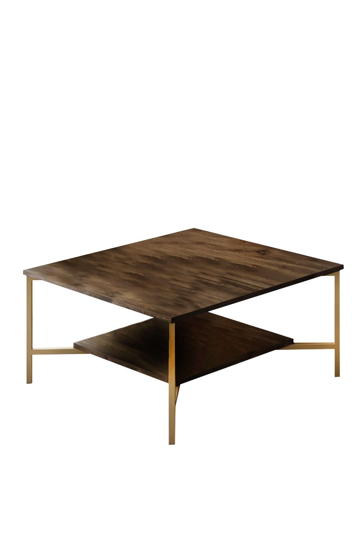 Gold Line Coffee table Wood veneer Black 3