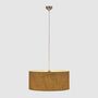 Leinen-Pendelleuchte Beige 3