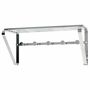 Wandgarderobe Metall Silber 0