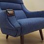 Lounge Chair Blue 1960s 12