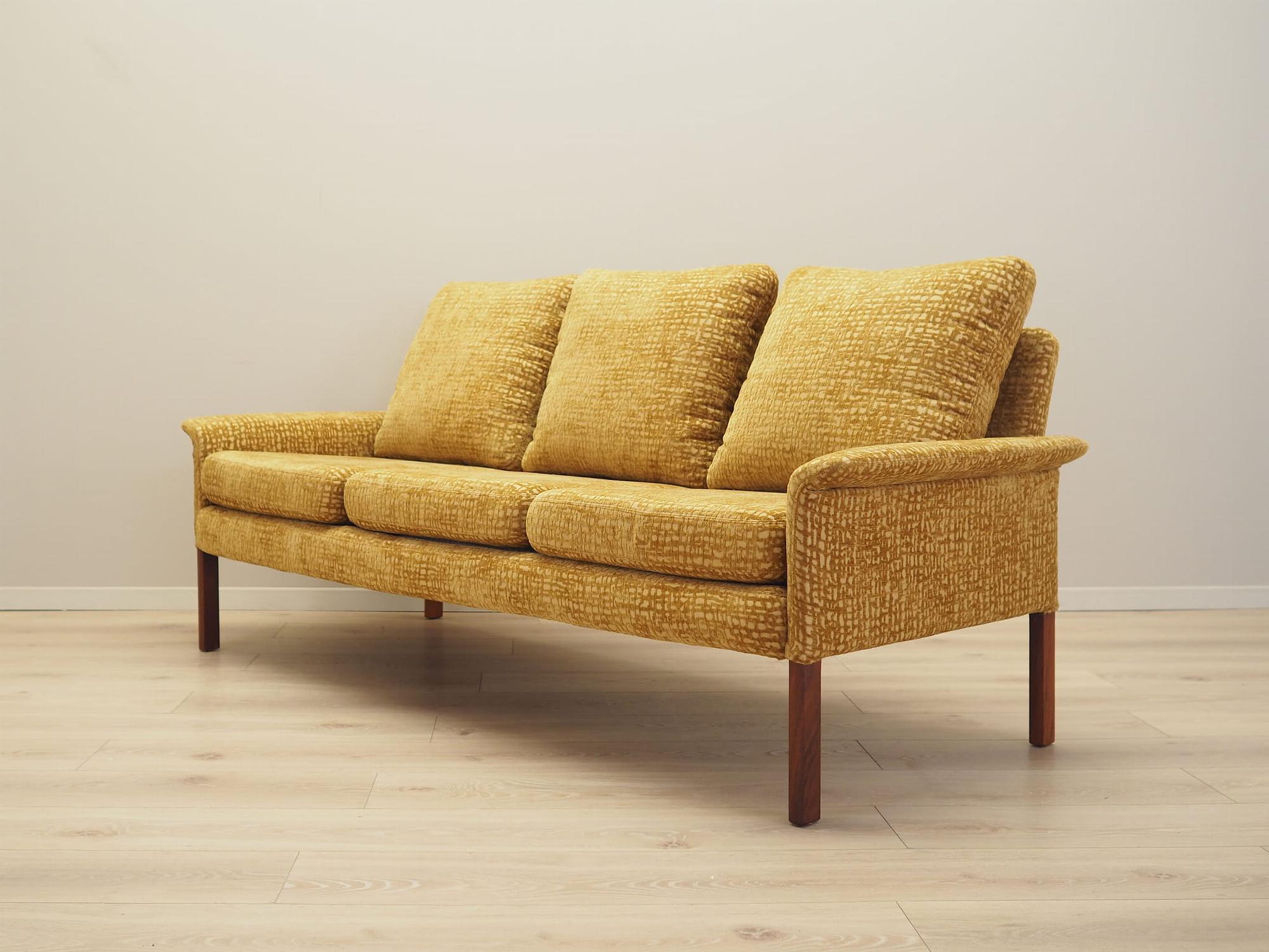 3-Sitzer Sofa Gelb 1960er Jahre 2