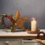 Windlicht FOREST Glas / Mangoholz Braun 2