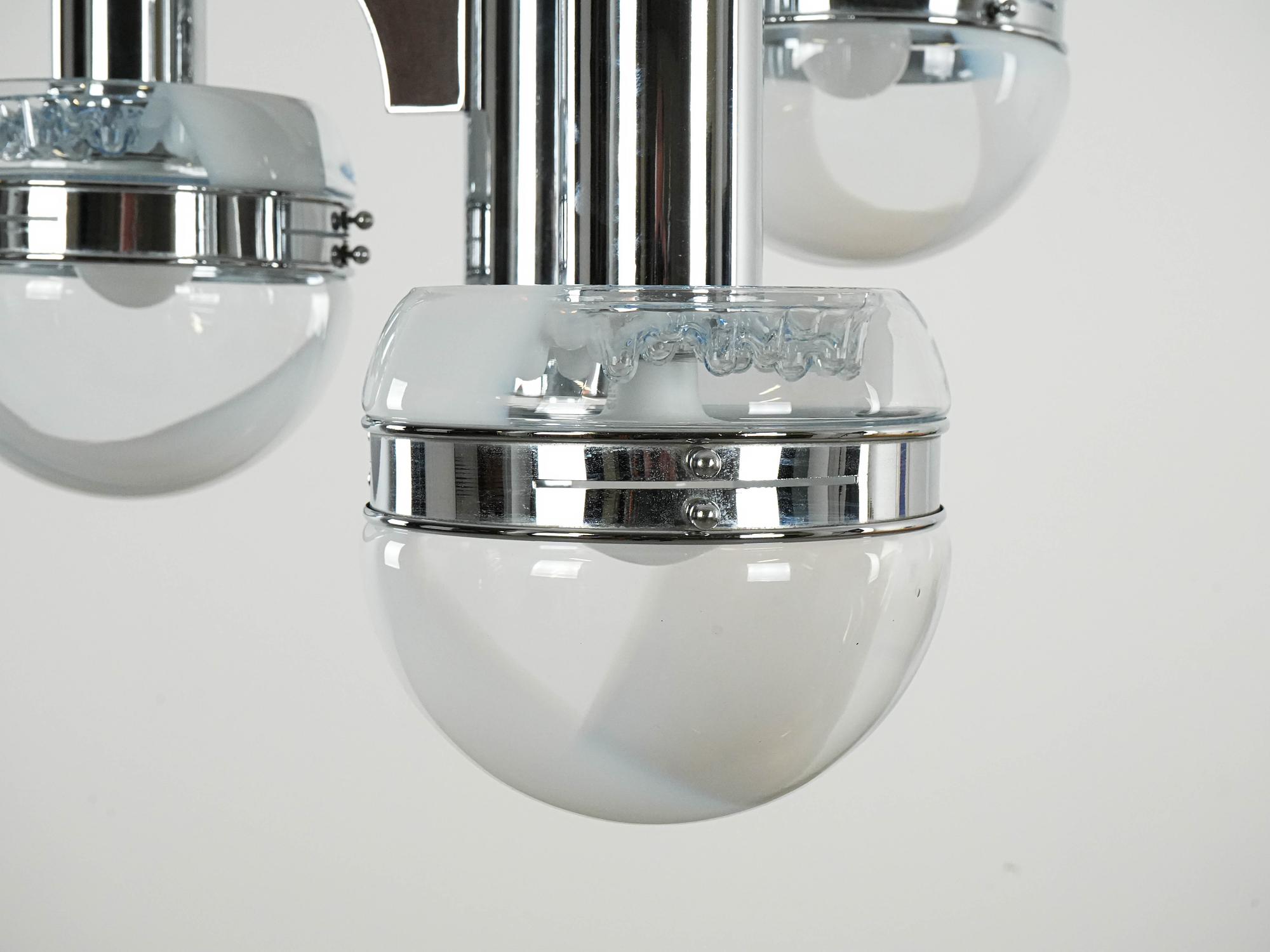 Space Age Chandelier Murano Glass 1970s 7