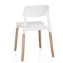 Dining chair / Visitor chair SCANDI E white hjh LIVING 9