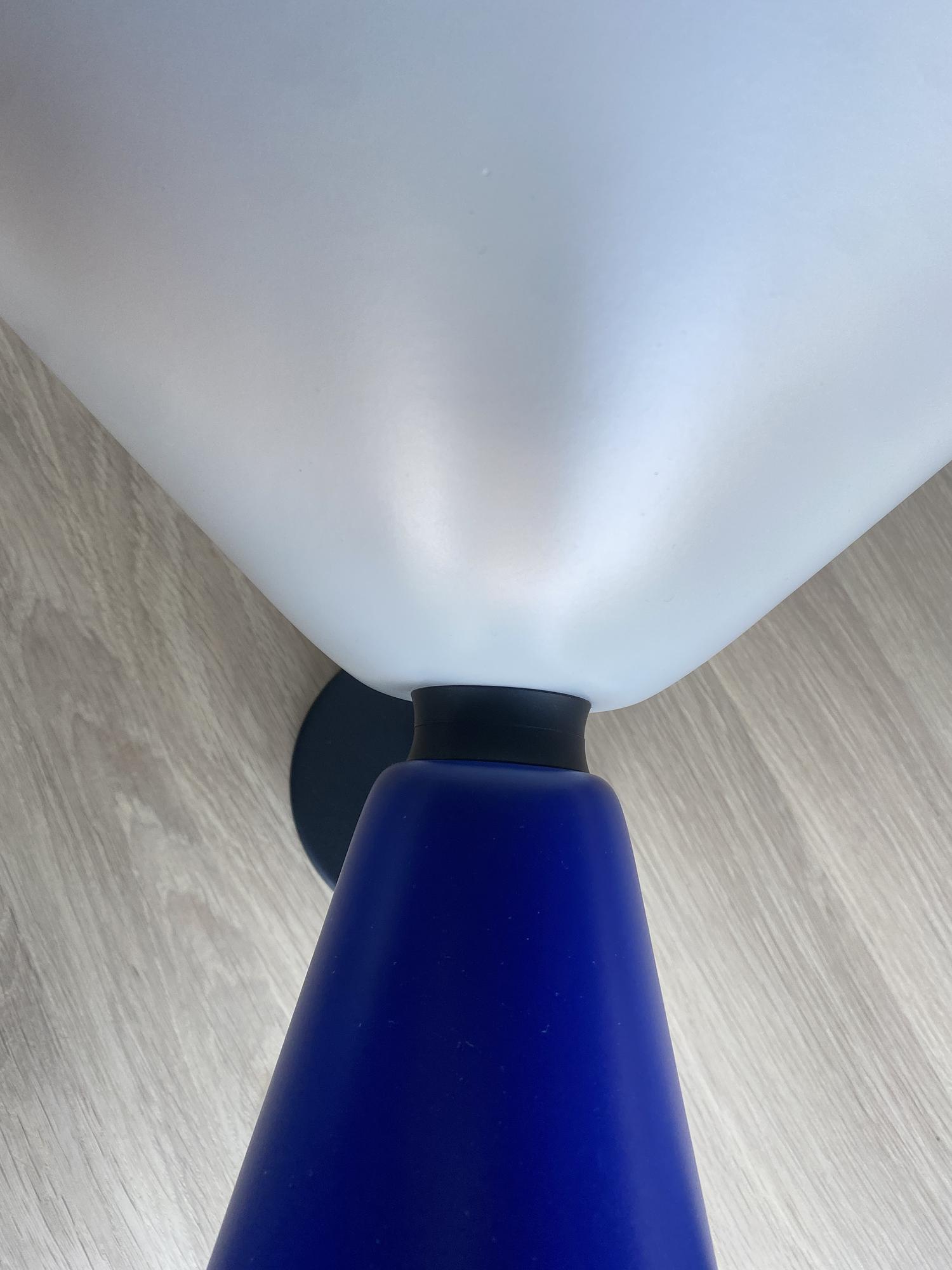 Alphabeta Wandlampe Stahl Blau Grau 1